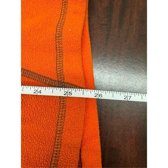 Under Armour Mens Loose Fit Orange 1/4 Zip Fleece Pullover Size X-Large - Picture 7 of 7